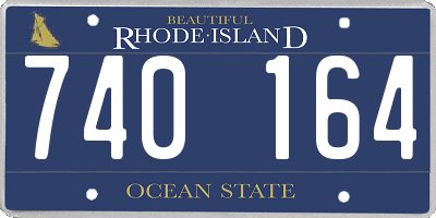 RI license plate 740164