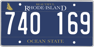 RI license plate 740169