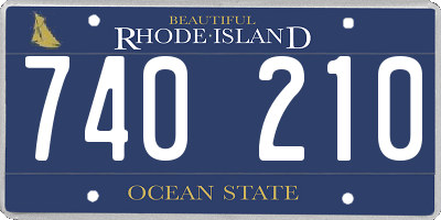 RI license plate 740210