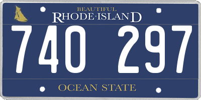 RI license plate 740297