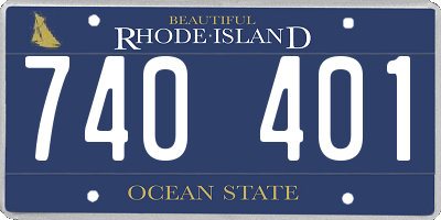 RI license plate 740401