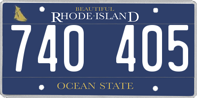 RI license plate 740405