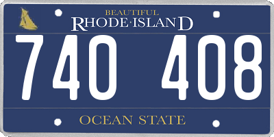 RI license plate 740408