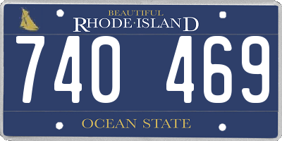 RI license plate 740469
