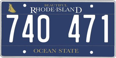 RI license plate 740471