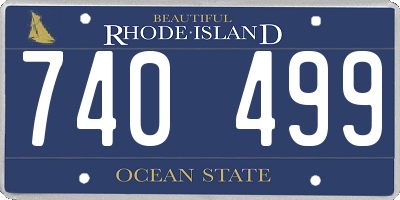 RI license plate 740499