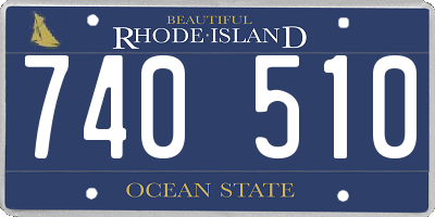 RI license plate 740510