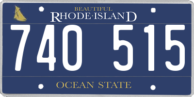RI license plate 740515