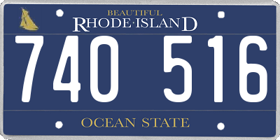 RI license plate 740516