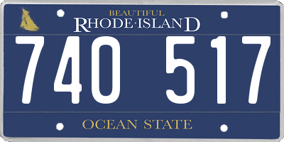 RI license plate 740517