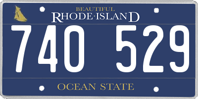 RI license plate 740529