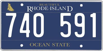 RI license plate 740591