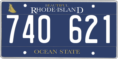 RI license plate 740621