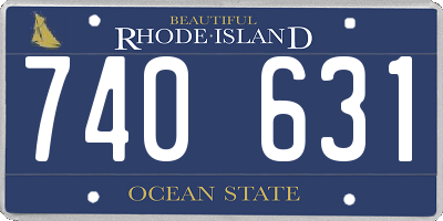 RI license plate 740631