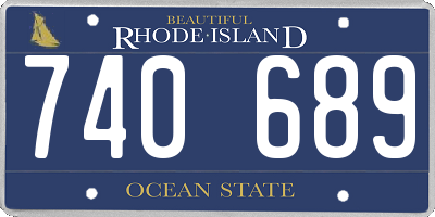 RI license plate 740689
