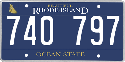 RI license plate 740797