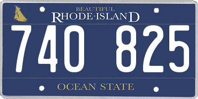 RI license plate 740825