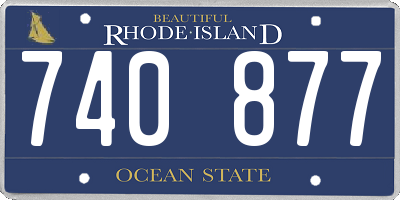 RI license plate 740877
