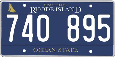 RI license plate 740895