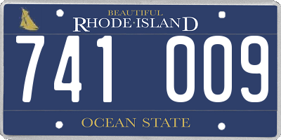 RI license plate 741009