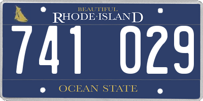 RI license plate 741029
