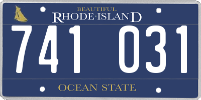 RI license plate 741031