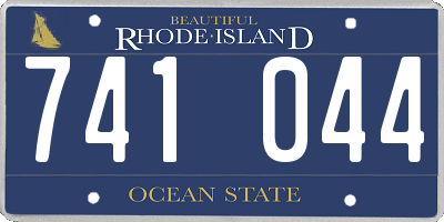 RI license plate 741044