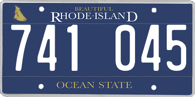 RI license plate 741045