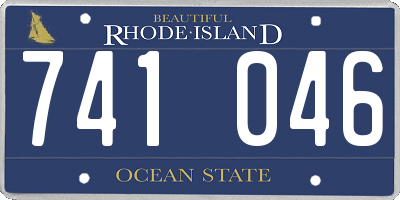 RI license plate 741046