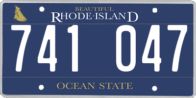 RI license plate 741047