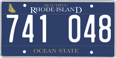 RI license plate 741048