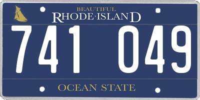 RI license plate 741049