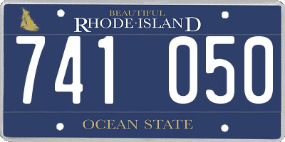 RI license plate 741050