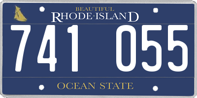 RI license plate 741055