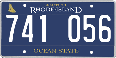 RI license plate 741056