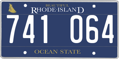 RI license plate 741064