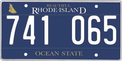 RI license plate 741065