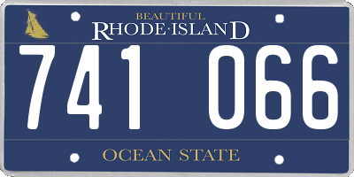 RI license plate 741066