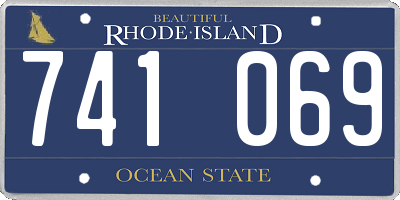 RI license plate 741069