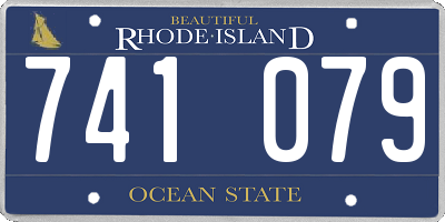 RI license plate 741079