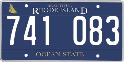 RI license plate 741083