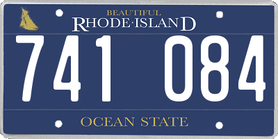 RI license plate 741084
