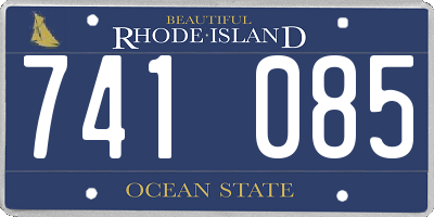 RI license plate 741085