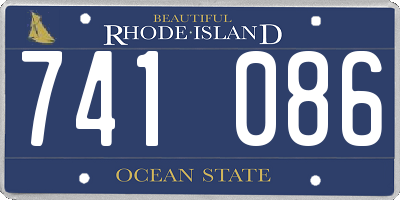 RI license plate 741086