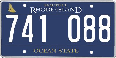 RI license plate 741088
