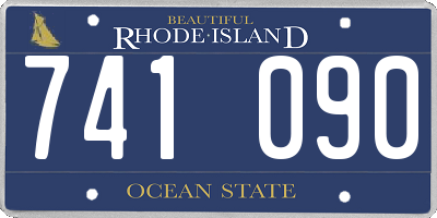RI license plate 741090