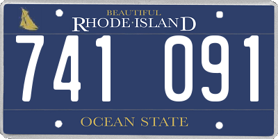 RI license plate 741091