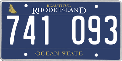 RI license plate 741093