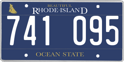 RI license plate 741095