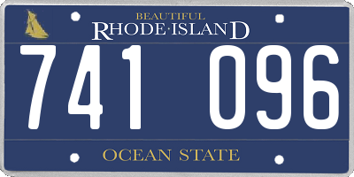 RI license plate 741096